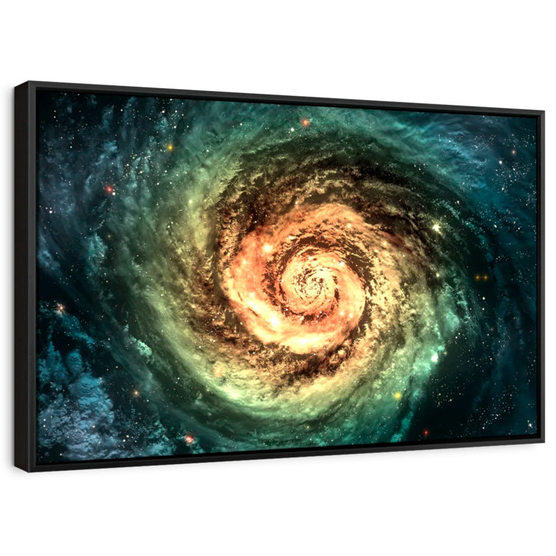 «Spiral Galaxy Canvas Print», H 29 po x l 43 po