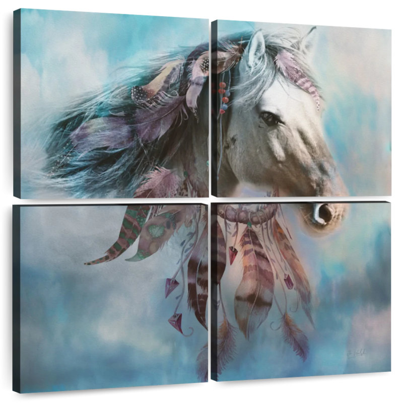 Cheval de rêve amérindien Brampt, H 26 po x l 26 po