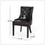 CHAISE DE CHASSEUR CHINEY - KD, design contemporain avec coutures en losange touffetées et accoudoirs inclinés pour plus de confort et de style