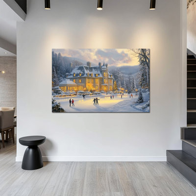Grandes photos d'hiver - Art mural sur toile scène de neige, paysage d'hiver, paysage d'hiver