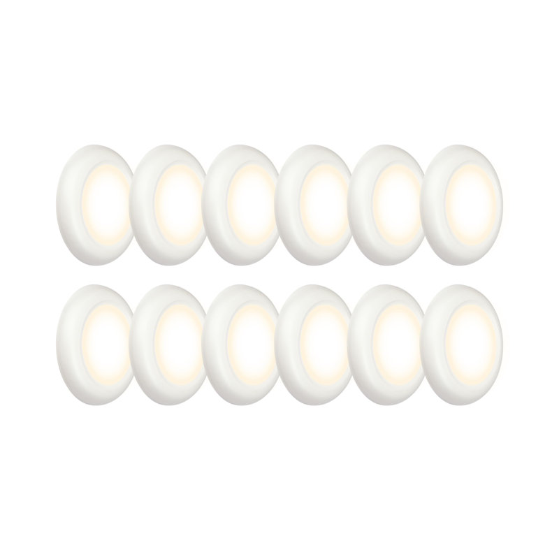 6" Cool White Dimmable LED Flush Mount Ceiling Light Set