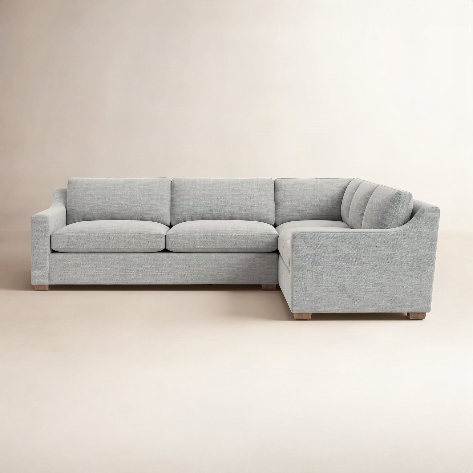 Rhodes Sectional, Brown, Bella Cocoa Performance Velvet