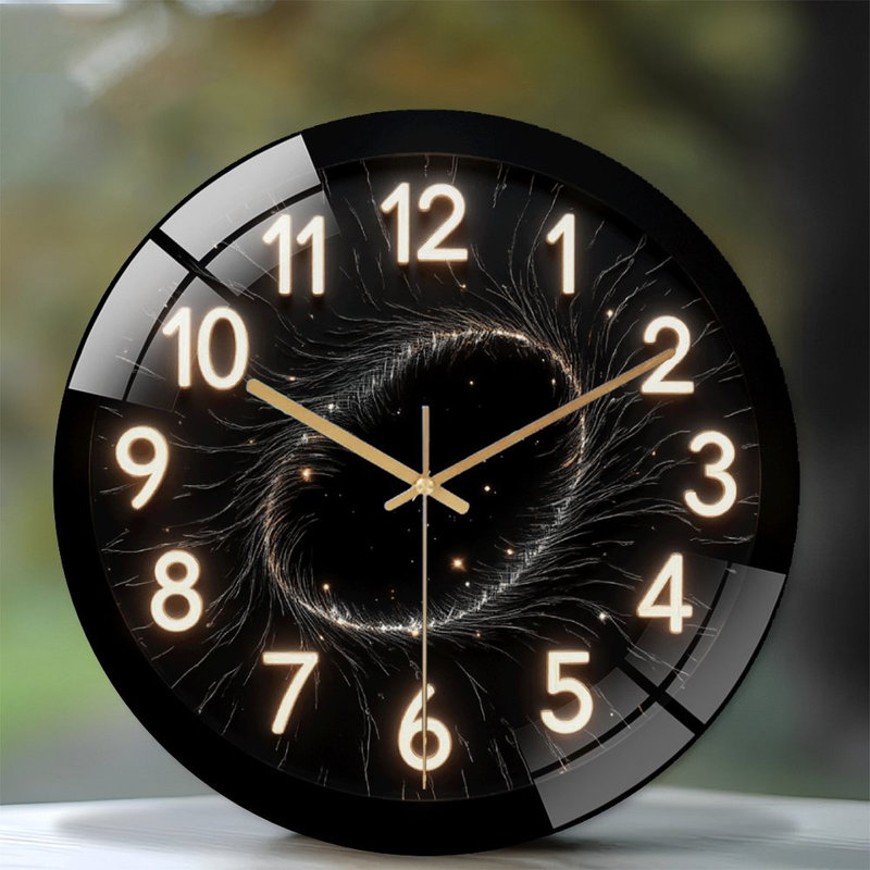 Horloge murale Starry Black Hole