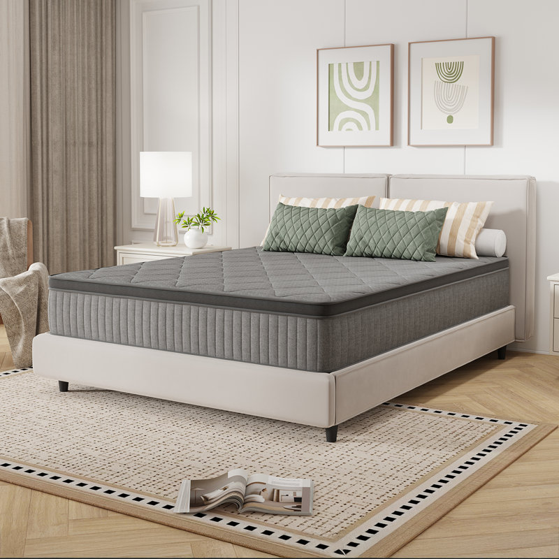 Matelas hybride à mémoire de forme, 12", Grand lit