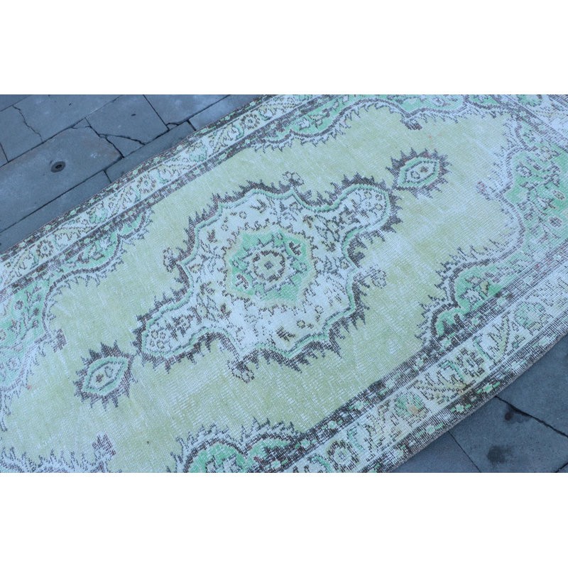 Tapis turc vert Anatolian