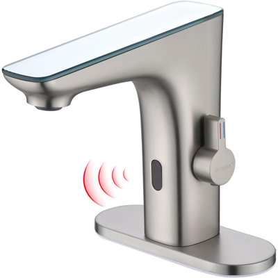 Robinets de lavabo de salle de bain sans contact Ruvida, robinets de lavabo à détection infrarouge, robinets de lavabo pour salle de bain, robinet d'eau pour bureau d'hôtel commercial