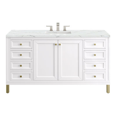 Chicago 60'' Single Bathroom Vanity with Top