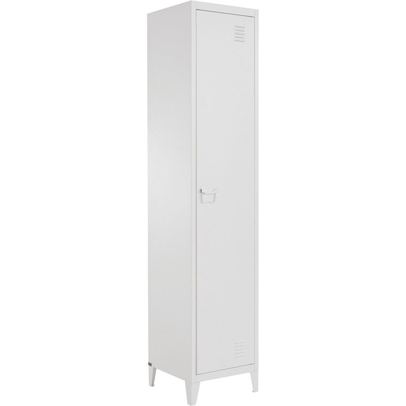 Carline Metal Tall Bathroom Cabinet, White