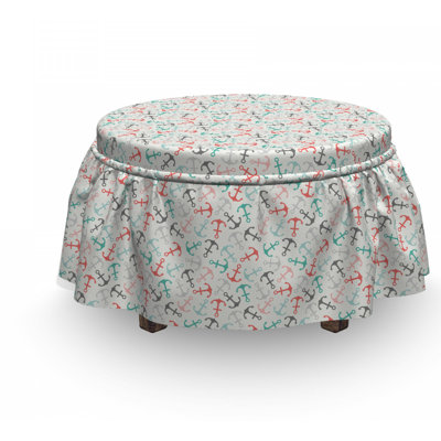 Box Cushion Ottoman Slipcover