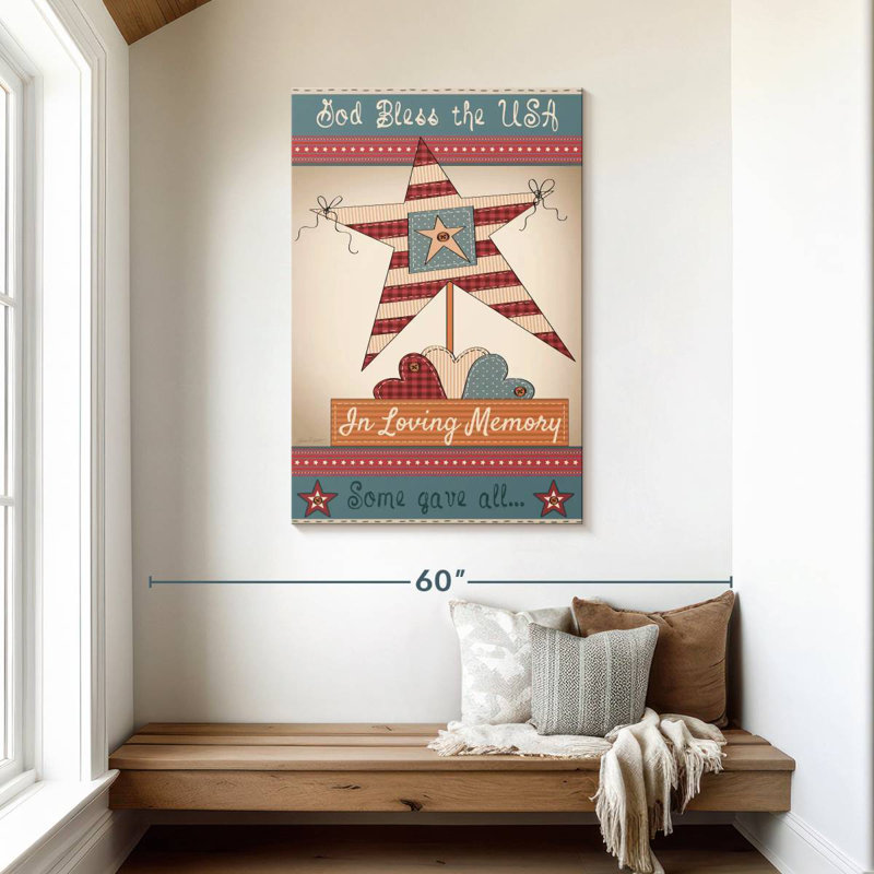 Lelar Flag In Loving Memory, 45" H x 30" W