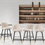 74Cm/65Cm Swivel Velvet Upholstered Counter & Bar Stool With Metal Frame -1871061204-1877049654