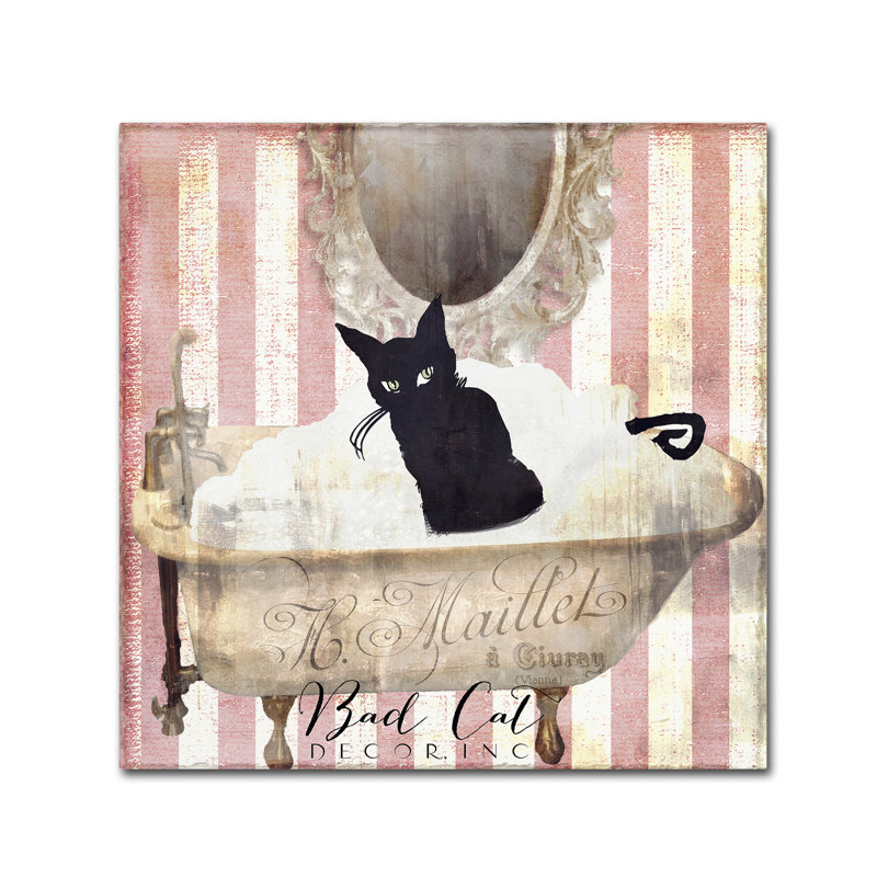 «Bad Cat II» par Jadaya, impression sur toile tendue, H 24 po x l 24 po x P 2 po