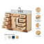 Meuble-lavabo simple en bois massif 48 po avec lavabo en marbre de Carrare 1,5 po Tidworth-208231500-219447702