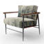 Chaise d'appoint Minimalisme Winter Pine Forest - Velours Upholstered-1497027085