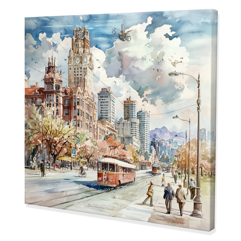 Reproduction d'art Canada Canada, Vancouver, H 16 po x l 16 po, Toile tendue, Ne s’applique pas