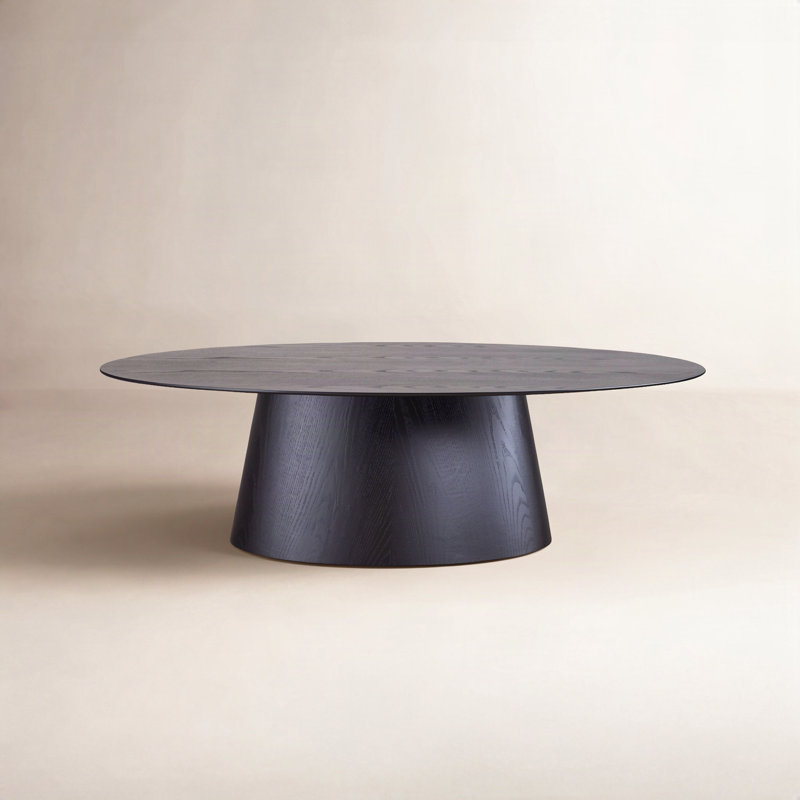 Nisrine 86" Oval Dining Table, Black