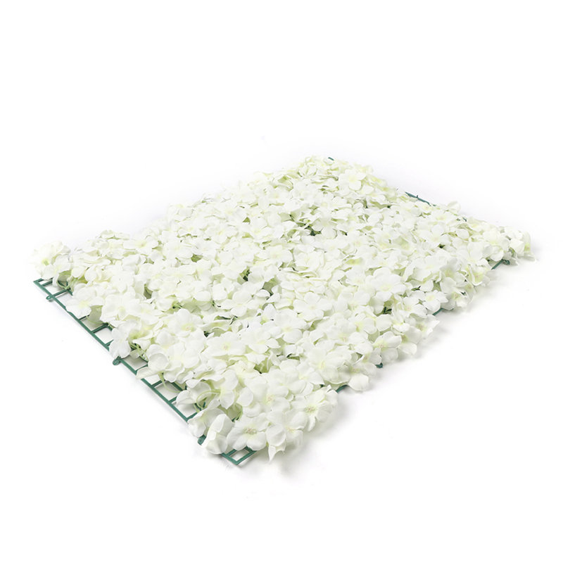 Panneau mural de mariage avec fleur artificielle, Blanc