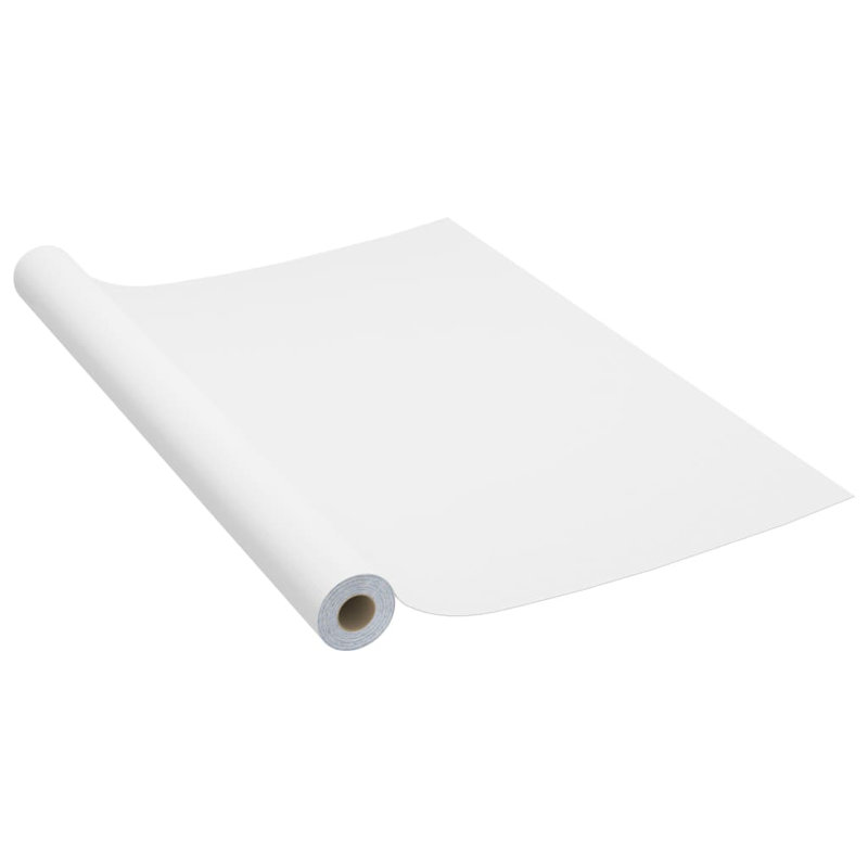 Rouleau de papier peint adhésif L 16,4 pi x l 35,4 po, Blanc