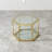 Glass Top Coffee Table With Gold Frame