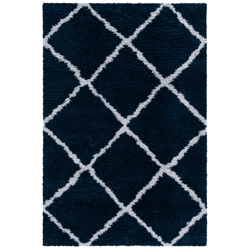 Poulson Shag 500 Performance Geometric Rug, Rectangle 5'5" x 7'7"