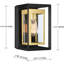 Deshwana Gold/Matte Black 30cm H Outdoor Wall Lantern