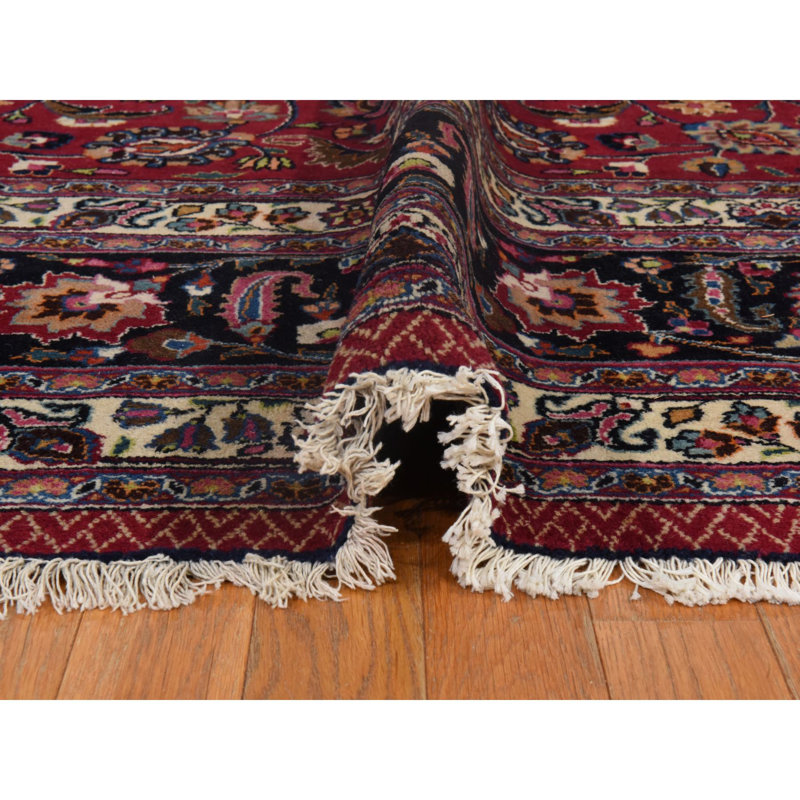 Tapis en laine pure noué à la main 9 pi 9 po x 12 pi 10 po Zoroastrian