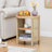 Round End Table With 3-Tier Storage Shelves-232818152-231876232