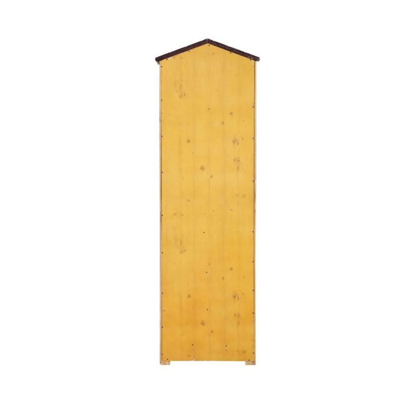 Bibliothèque 3 tiroirs avec armoire Sartain, Chêne rustique