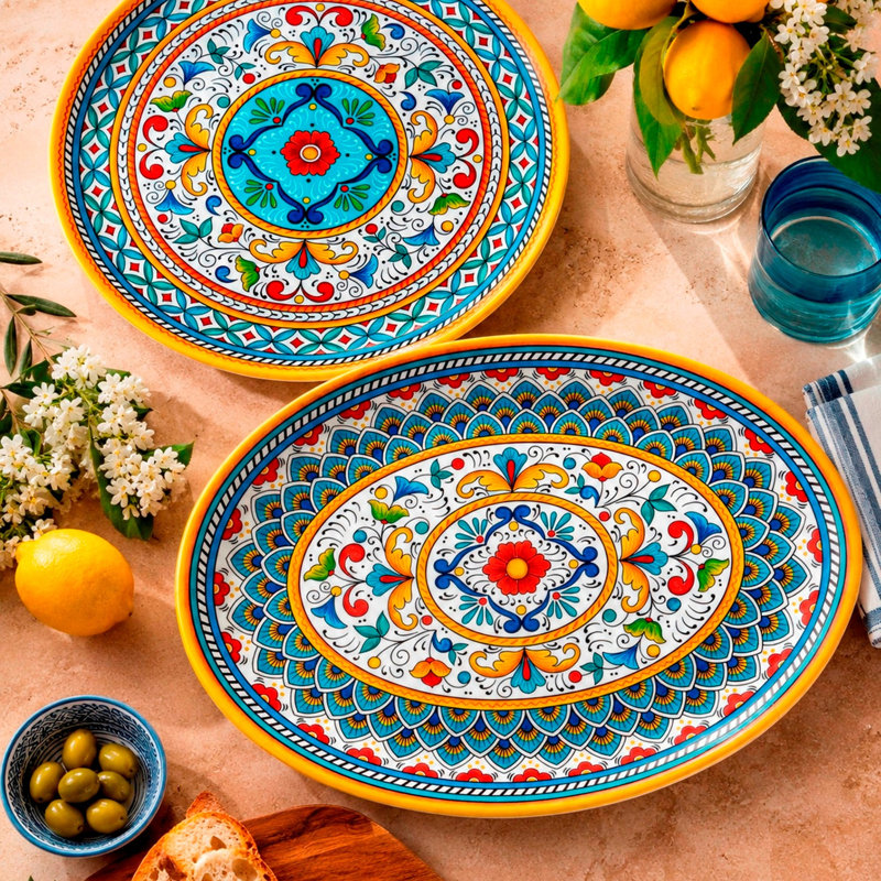 Certified International Portofino 2Pc Platter Set