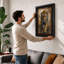 Tiger in Geometry Modern - Framed Print-1039670175-1039670173