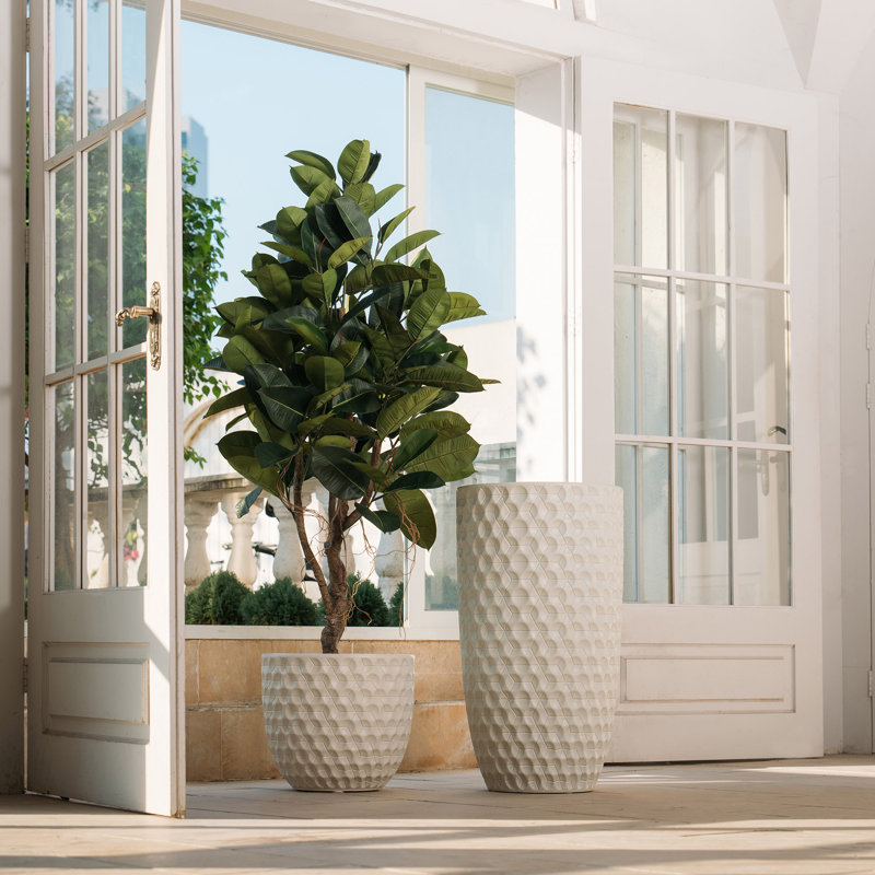 Jardinière Mosinak de 32 po de hauteur mate, Beige