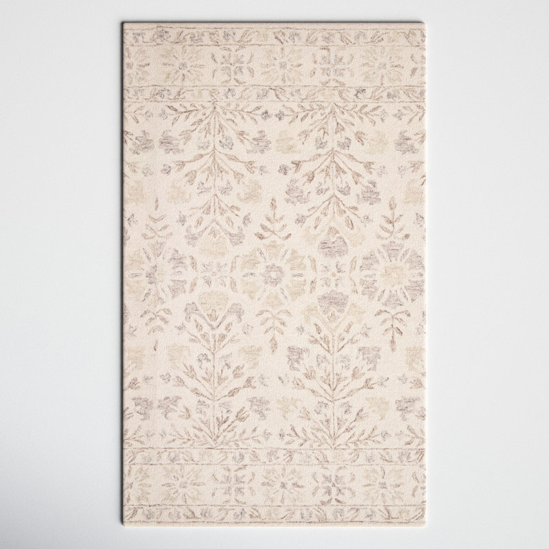 Aden Hand Hooked Wool Floral Indoor Rug, Rectangle 2'3" x 3'9"