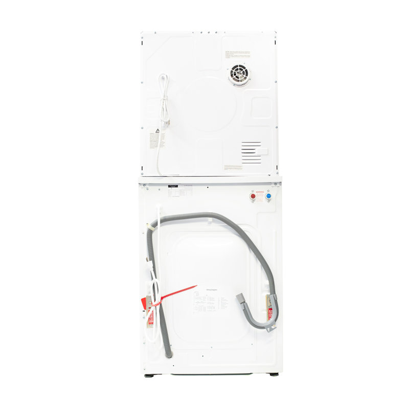 Laveuse à linge empilable Equator Ew 822 1,57cf + sécheuse Ed 848 2,6cf 110v