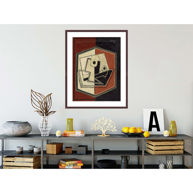 «Glass and Tube» par Pablo Picasso, impression giclée sur cadre, H 41,5 po x l 33,02 po