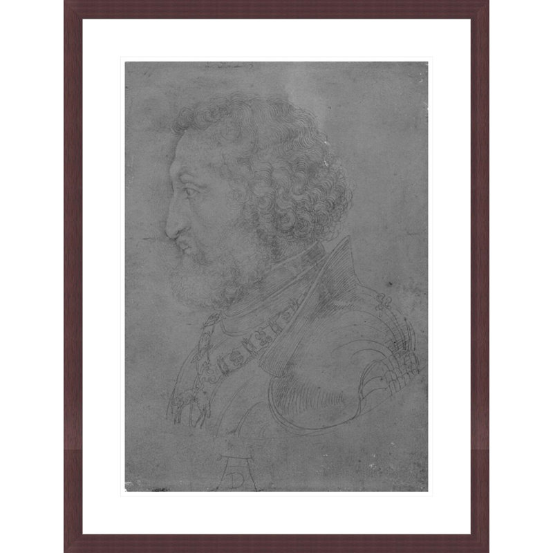 «Frederick II of the Rhin Elector Palatine» par Albrecht Dürer, impression giclée encadrée, H 29,5 po x l 22,7 po