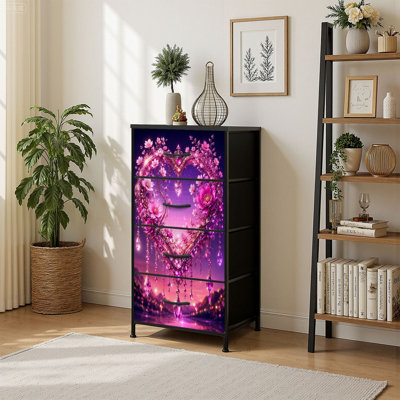 Commode de rangement verticale 4 tiroirs