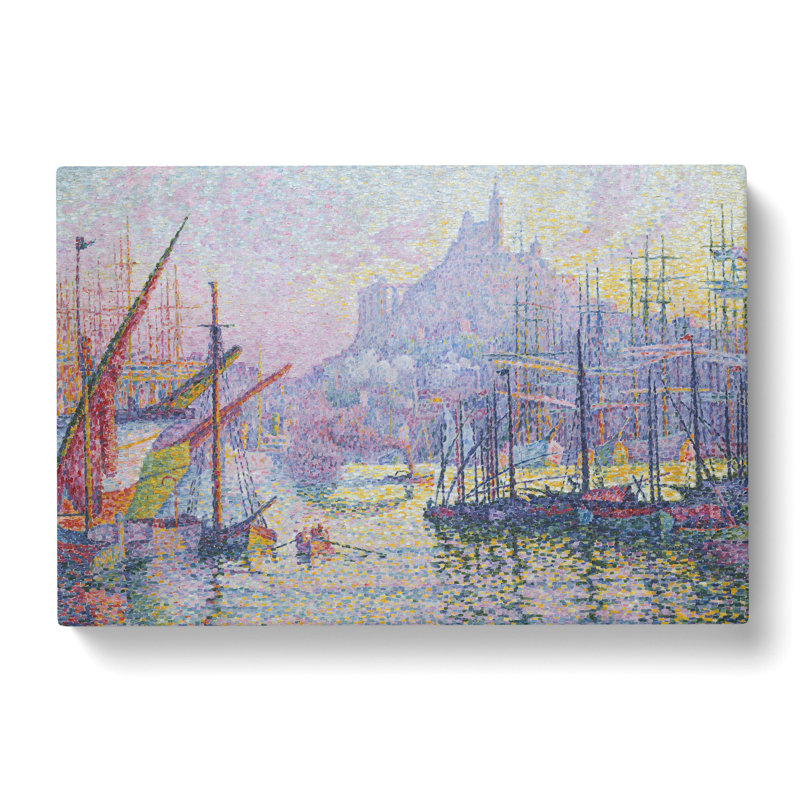 Notre-Dame De La Garde by Paul Signac - Wrapped Canvas Painting, 35cm H x 50cm W x 3cm D