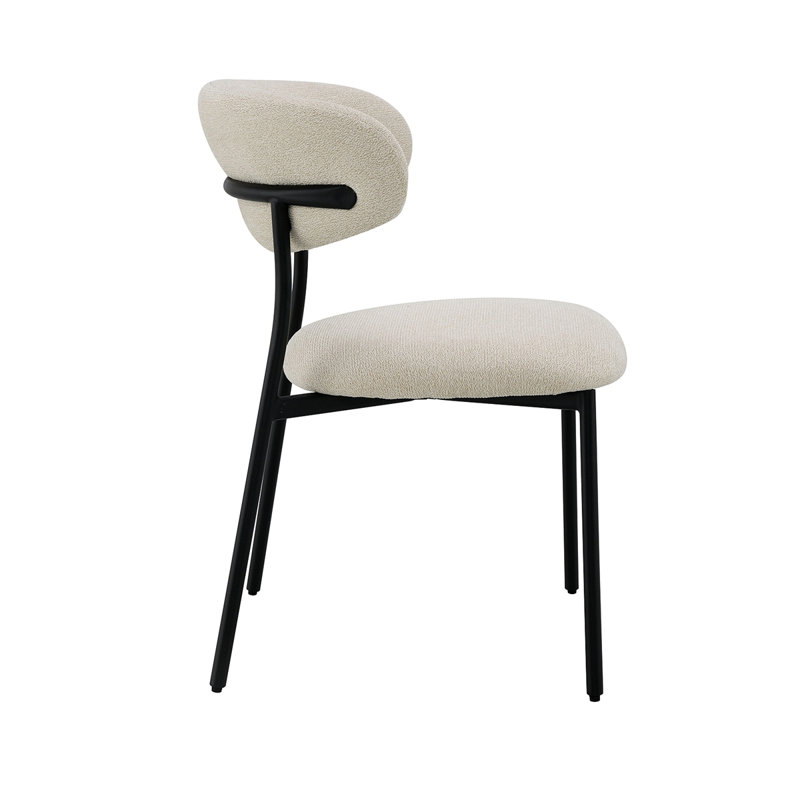 Ensemble de 2 chaises d'appoint Jirina Chenille