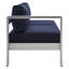 Causeuse d'extérieur en aluminium Shore Sunbrella-2095654385