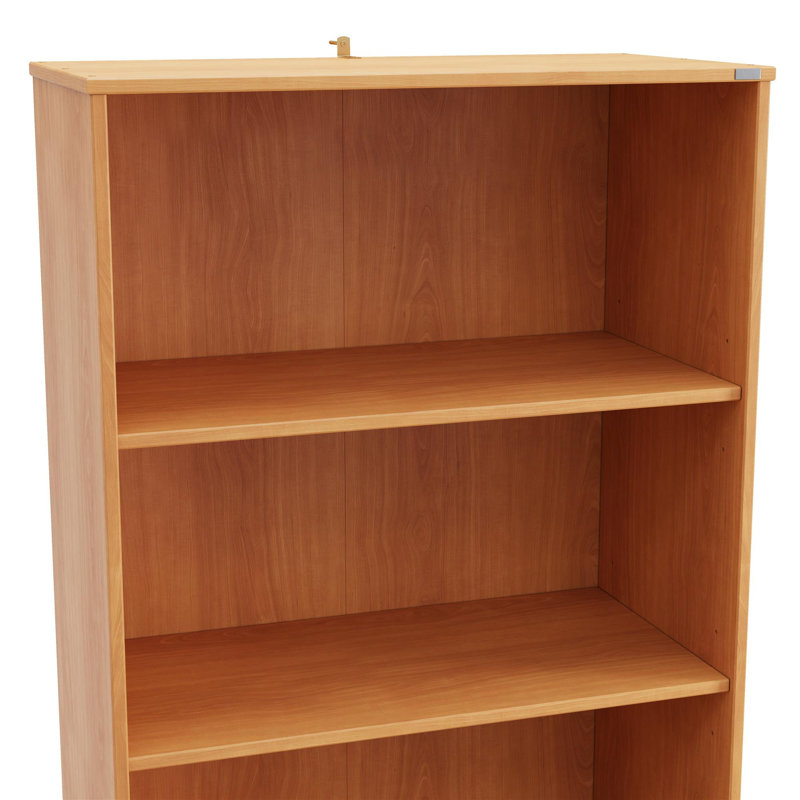 Bibliothèque Isik, 2 portes, naturel, Brun