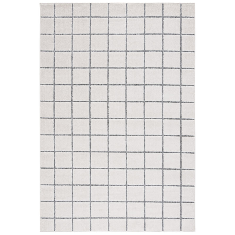 Tapis géométrique Keyandrea Performance, Rectangle 5 pi 2 po x 7 pi 6 po