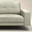 Canapé à accoudoirs carrés en cuir véritable 78,9 po Korbin-1585350852