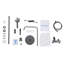 Wall-Mount Bathroom Piano-Key Panel Shower System Set-136985260