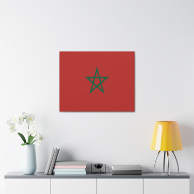 "Drapeau du Maroc" sur toile
