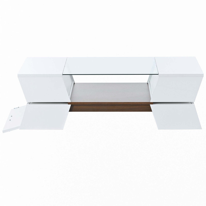 Table basse à plateau en verre