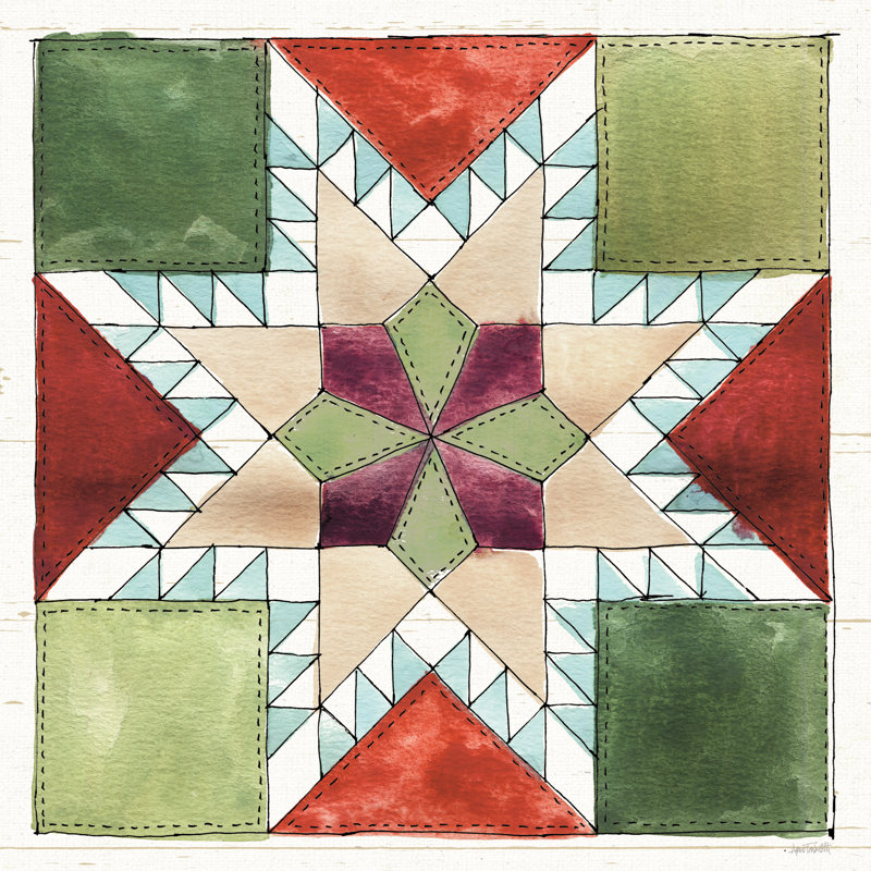Holiday On The Farm XII by Anne Tavoletti - Wrapped Canvas Painting, 76cm H x 76cm W x 3.8cm D