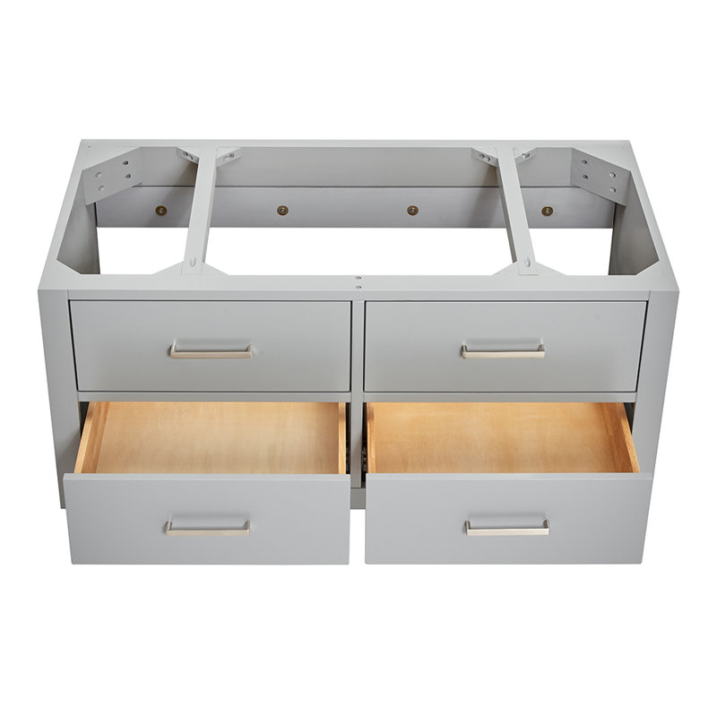Base de meuble-lavabo simple 42 po Megrez, Gris
