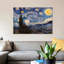 The Starry Night by Vincent Van Gogh - Print on Canvas-420212989-420212991