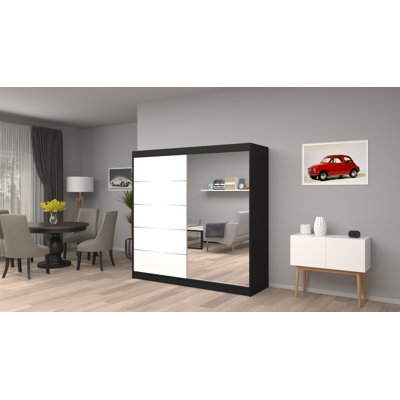 Dziamyan 2 Door Manufactured Wood Wardrobe