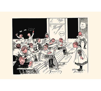 " When Teacher Leaves Room " by Clare Briggs